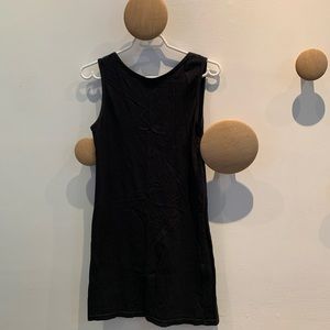 Black American Apparel Cotton Tank Dress, Small
